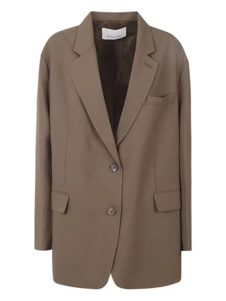 Frankie Shop Bea button fastening blazer - Brown