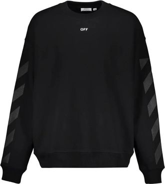 Off-white Logo Sweatshirt - Heren - Sweatshirts - Zwart - XL - Katoen - Hoodies & sweatvesten