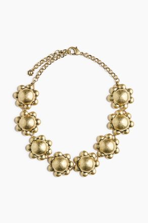 H&M Chunky Halskette mit Blumen - Gold