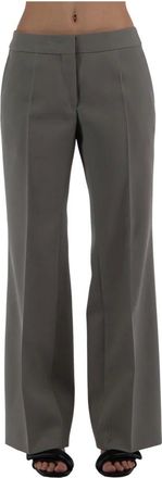Jil Sander Wide Trousers, female, Gray, S, Tailored Trousers