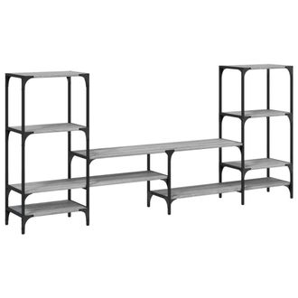 Berkfield Home TV Cabinet Grey Sonoma 206.5x28.5x95 cm Engineered Wood