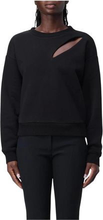 Alexander McQueen Dames, Sweatshirts & Hoodies, Zwart, Maat: 2XS Katoen