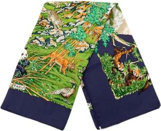 Herm&egrave;s Pre-owned Scarves, female, Multicolor, Size: ONE SIZE Pre-owned Sichuan Scarf