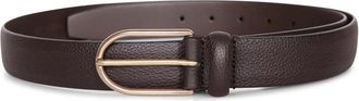Dell'Oglio Leren Riem - Heren - Riemen - Bruin - 105 CM - Leer - Accessoires