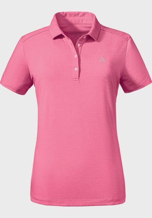 Sch&ouml;ffel Poloshirt SCH&Ouml;FFEL CIRC Polo Shirt Tauron L, Damen, Gr. 34, pink (3155, pink), Oberstoff: 100% Polyester, V-Ausschnitt, Shirts Poloshirt