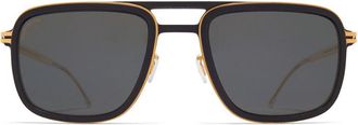 Mykita Spruce/S Polarized 585 Mens Sunglasses Gold Size 54