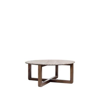 Klast Mesa de centro fija de m&aacute;rmol m&aacute;rmol 90 cm x 38 cm