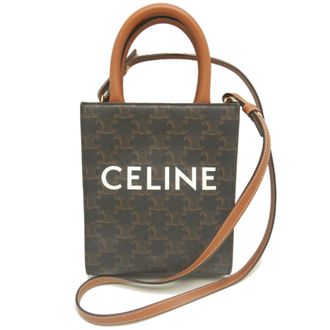 Celine Gold Coated Canvas Tote Bag (Pre-Owned)