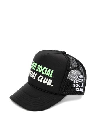 ANTI SOCIAL SOCIAL CLUB Spell-out Trucker cap - Zwart