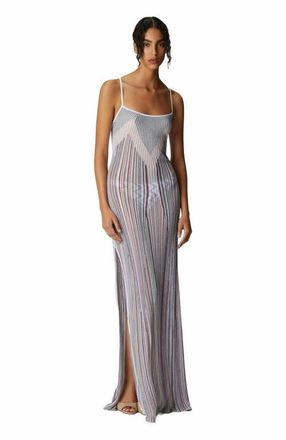 Missoni Long Cover-up With Straight Neckline And Open Back in Multicoloured at Nordstrom, Size Medium