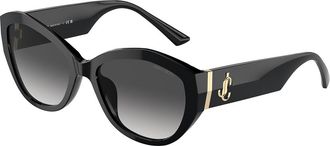 Jimmy Choo London JC5013U 50008G Womens Sunglasses Black Size 55