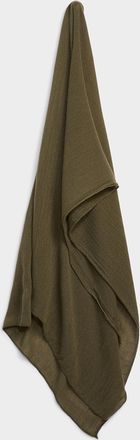 Simons Womens Rolled trim solid scarf