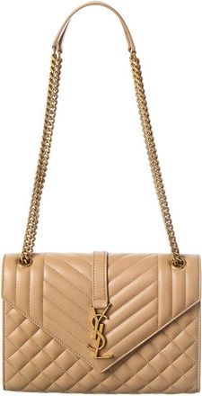 Saint Laurent Envelope Medium Leather Envelope Bag