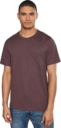 Toad&Co Tempo Short Sleeve Pocket Crew Mens T Shirt Raisin : XL, Cotton/Elastane/Lyocell