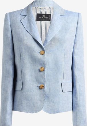 Etro Einreihiger Blazer aus Leinen