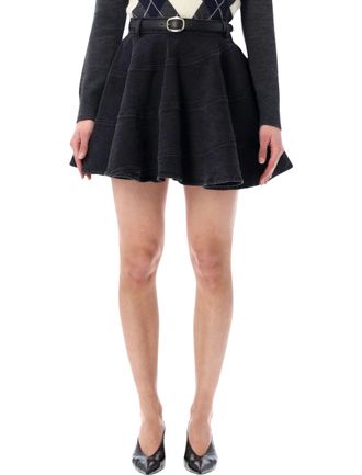 Self Portrait Skirts Black