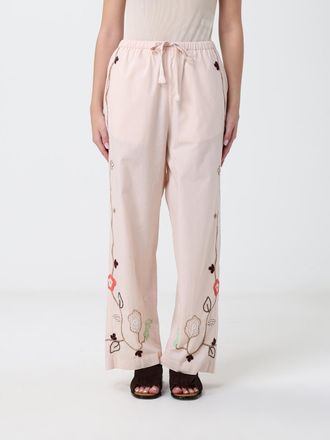 Forte_Forte Pantaloni in cotone con ricami