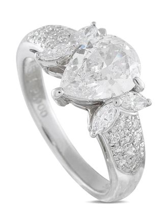 Luxury Bazaar diamond platinum ring - Argento