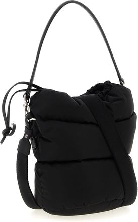 Moncler Womens Caradoc Bucket Bag Black Polyamide
