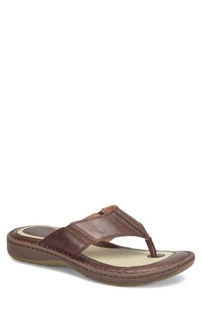 Børn Corvo Flip Flop in Tan Fullgrain at Nordstrom, Size 8