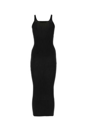 Our Legacy Womens Black Polyester Dress Superblackperformancepoly Exterior: Abiti Lunghi