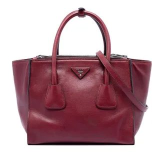 Prada Pre-owned Prada Glace Calf Twin Pocket Satchel Ladies 0M9TWGSI3K8TJHC3