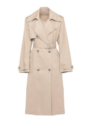 Woolrich Beige Tech Double-Breasted Trench Coat