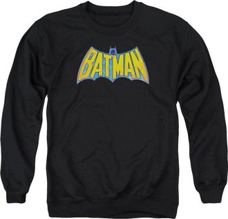 Gildan DC Comics Batman Neon Distress Logo Adult Crewneck Sweatshirt