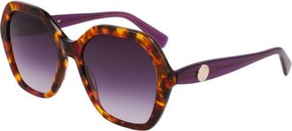 Longchamp Lo 759S Zonnebril - unisex - Zonnebrillen - Bruin - 54 MM - Accessoires