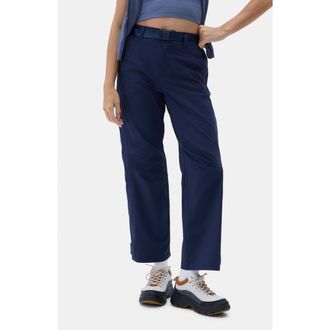 Halfdays Bastille High Waist Ripstop Pants in Navy at Nordstrom, Size X-Small