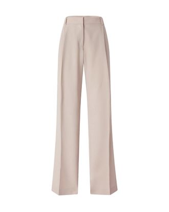 Pinko Fluid Straight-Leg Trousers With Pressed Crease And Concealed Closure