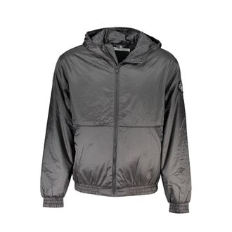 Calvin Klein Sleek Hooded Jacket with Contrast Mens Detail