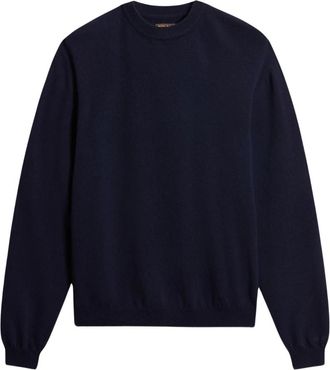 Woolrich Trui met ronde hals - Heren - Ronde hals truien - Blauw - L - Truien & Vesten