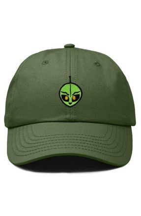 Dalix Duder Alien Dad Cap in Olive at Nordstrom