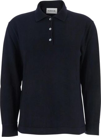 P.A.R.O.S.H. Polo Shirt - Dames - Ronde hals truien - Blauw - XS - Wol - Truien & Vesten