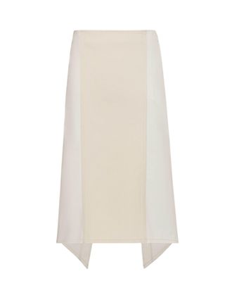 J.W.Anderson Asymmetrical Hem Double-Layer Midi Skirt