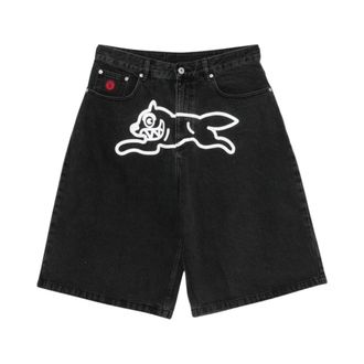 Icecream Running Dog Triple Scoop Denim Shorts - male - ICECREAM - Bermudas - Black - W32 - Shorts