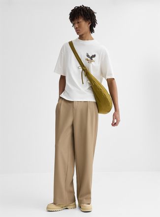 Djab Mens Loose pleated dress pant Dalston fit - Wide pleated