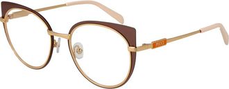 Emilio Pucci Brown Metal Glasses Womens (Frames)