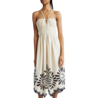 Ulla Johnson Womens Beatrice Dress In Porcelain