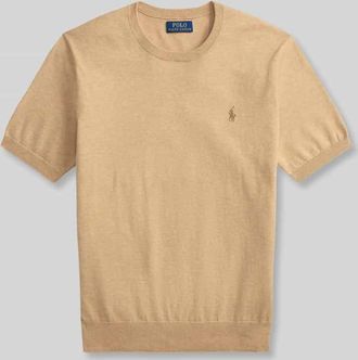 Polo Ralph Lauren Slim Fit T-Shirt aus reiner Baumwolle in Camel, Gr&ouml;&szlig;e XXL