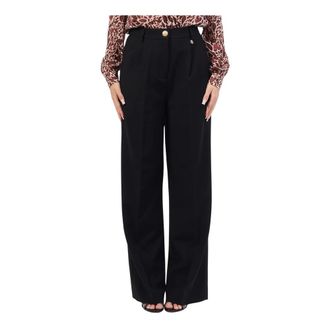 Yes-Zee Chinos Neri con Vita Elastica - - Trousers - Donna - Nero - W26