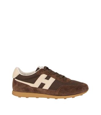 Hogan Brown Logo Sneakers