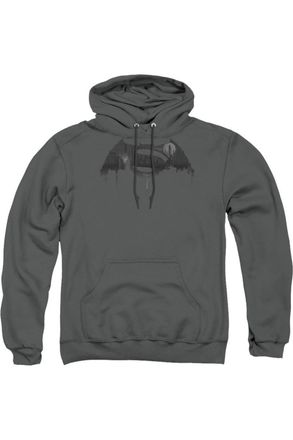 Gildan Batman V Superman Cityscape Logo Adult Pull Over Hoodie / Hooded Sweatshirt