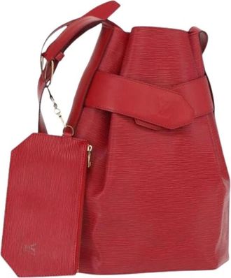 Louis Vuitton Pre-owned Vintage Bucket Bag - Dames - Vintage Tas - Rood - ONE Size - Leer - Vintage