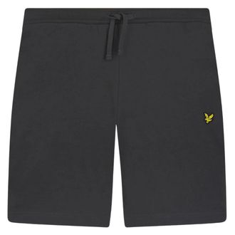 Lyle & Scott effen gunmetal grijze sweatshort