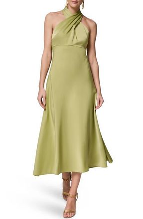 DKNY A-Line Halter Dress in Kiwi at Nordstrom, Size 12