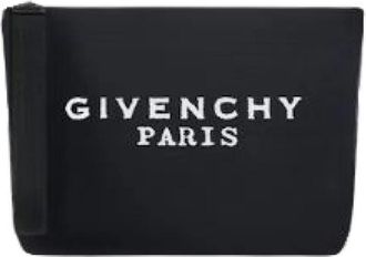 Givenchy Pouch in Canvas - Dames - Clutches - Zwart - ONE Size - Katoen - Tassen