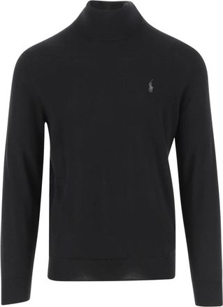 Polo Ralph Lauren Wool Turtleneck Sweater - Heren - Coltruien - Zwart - XL - Wol - Truien & Vesten