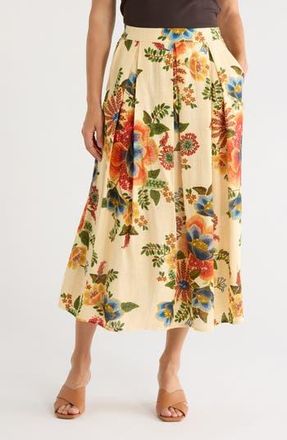 T Tahari Floral Pull-On Maxi Skirt in Garden Print at Nordstrom Rack, Size X-Large